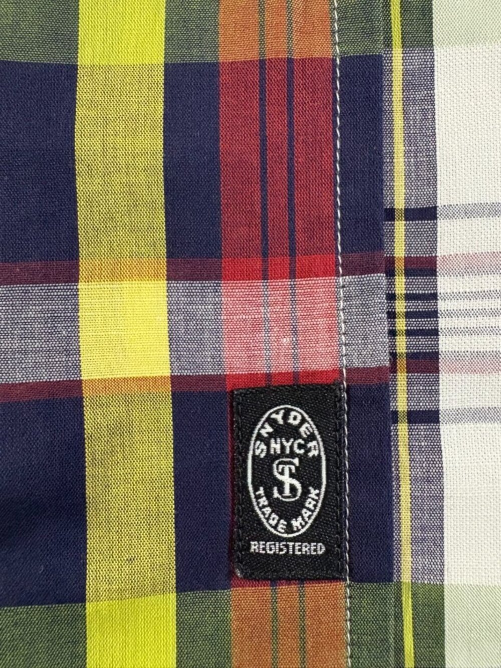 Todd Snyder X Albiate cotton lightweight plaid Shirt size M multicolor NWOT - Picture 3 of 6